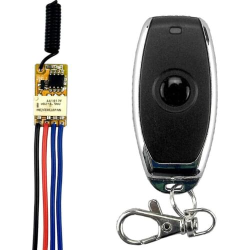 RF Wireless Remote Control Switch 433mhz Transmitter Receiver 3.7v 5v 6v 9v 12v Battery Power Mini Small Relay Controller Module