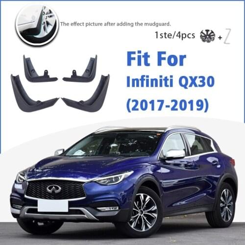 Mudguard For Infiniti QX30 2017 2018 2019 Front Rear 4pcs Mudflaps Mudguards Car Accessories Auto Styline Splash Guard Fender