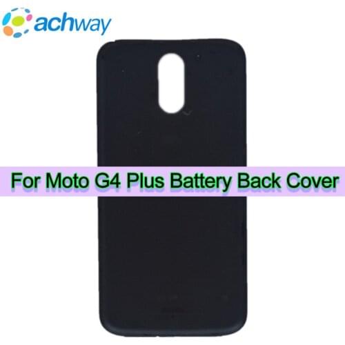 Black housing for Motorola G4 Plus Battery Cover Case Back Cover Rear Housing Case XT1640 XT1641 XT1642 XT1643 XT1644