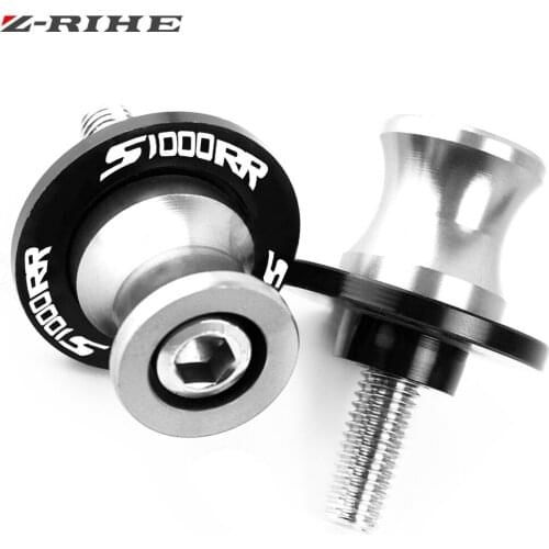 For BMW S1000 R RR S1000RR S 1000RR 2009-2016 S1000R 2014 2015 2016 Motorbike CNC Swingarm Spools slider with Laser S1000RR LOGO