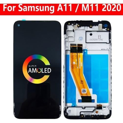 For Samsung Galaxy A11 2020 LCD SM-A115F/DS A115F Display With Frame Screen Touch Sensor Digitizer Assembly Module Replacement