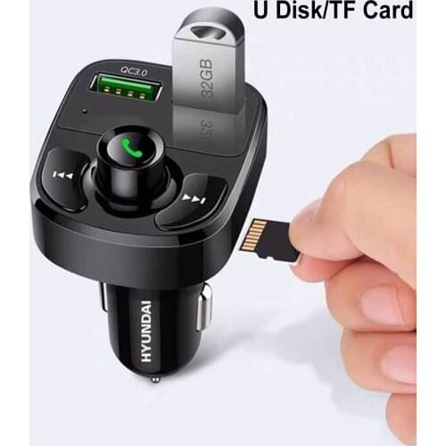 KDsafe Bluetooth New Multi-Functional Wireless Smart Kit LCD FM Transmitter Dual USB Car Charger 3.1A MP3 Music TF Card U Disk