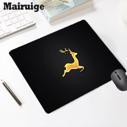 Mairuige Black Background Icon Pattern Office Rubber Waterproof Non-slip Quality Small Mouse Pad Computer Laptop Tablet Desk Mat