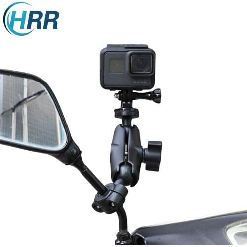 Motorcycle Handlebar Rear Mirror Mount for Gopro 9 8 7 6 5 4 Session Max Insta360 One R X2 X AKASO Sony DJI OSMO Action Camera