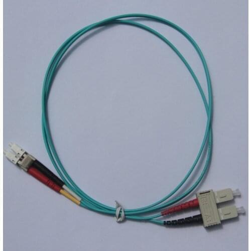 LC-SC MM OM3 duplex 2.0mm OFNR Fiber Optic Patchcord Optical Pigtails Cable Jumpers