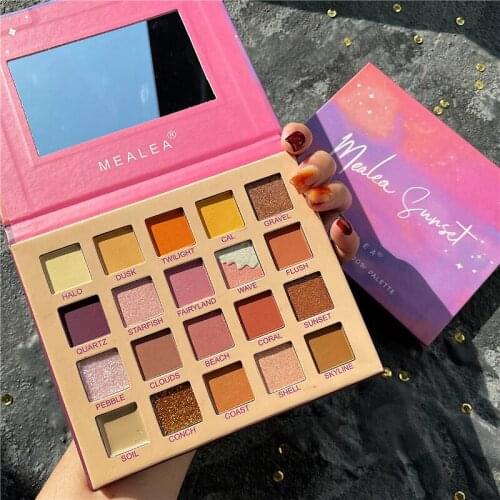 Metallic Eyeshadow Palette Pressed 20 Color Shimmer Matte Glitter Eyeshadow Pallete Waterproof Pigmented Makeup Palette Cosmetic