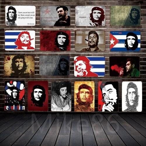 [ Mike86 ] CHE GUEVARA Metal sign Art wall Festival decoration Pub Cafe room Club Party Retro Wall Plaque Painting FG-137