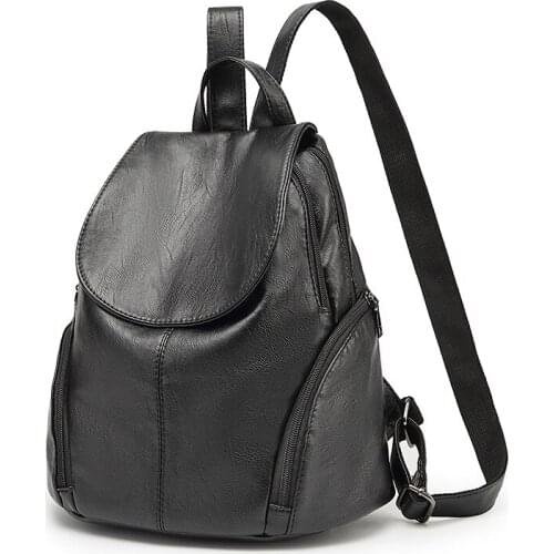 Fashion Women Backpack High Quality Youth Leather Backpacks for Teenage Girls Female School Shoulder Bag Bagpack 2019 C262