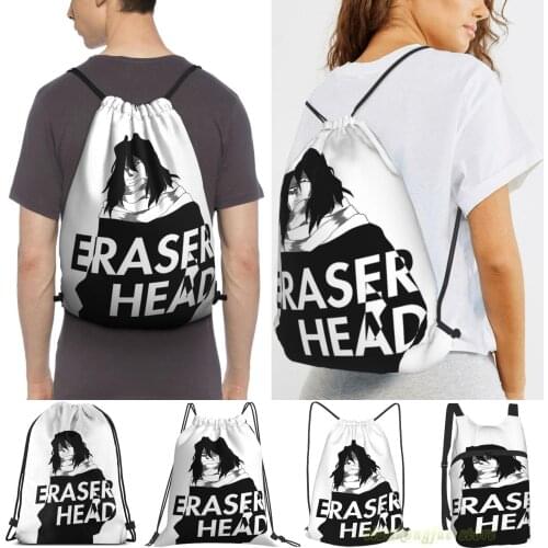 Eraserhead Boku No Hero (Shota Aizawa) Men Outdoor Travel Gym Bag Waterproof Drawstring Backpack Women Fitness Sackpack Bag