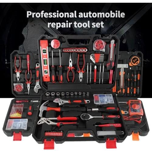 Hand Tool Sets DIY Home Repair Tool Kits Woodworking Tools Case Car Repair Tools Set Wrench Saw Screwdriver 14/29/93/107/119 PCS