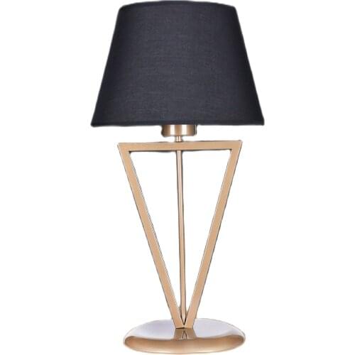 Hmydesign Table Lamp Gift Office Bedroom For Living Room Elegant Standing Eye-Catching Design Tirian Lampshade Tumbled Black