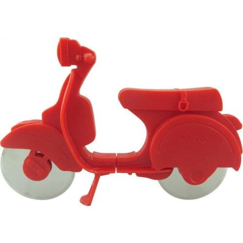 1PC Bicycle Shape Pizza Wheel Cutter Blade Hand Chopper Slicer Kitchen Gadgets Pizza Shovel Bike Baking Tray Slicer OK 0490