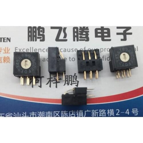 Original new 100% import DIP RV3A-16R-V-B 0-F/16 rotary dialing code switch 16gear code 3:3
