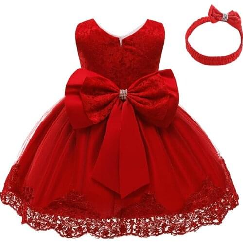 Birthday Dress for 1 Year Baby Girl Clothes Flower Boutiques Ball Gown Child Girl Princess Dress for Newborns Toddler Outfits
