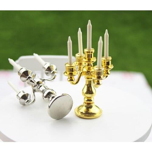 1:12 Scale Dollhouse Candle Holder for Decorative Parts Made A