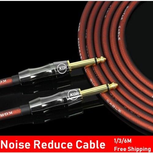 Electric Guitar Wire Cable Bass Piano Keyboard Drum Noise Reduction Shield Audio Oxygen-free Copper Line fever Cable