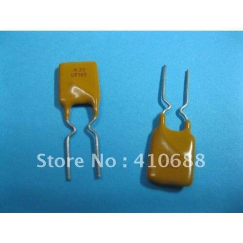 Radial Leaded PPTC Resettable Fuse 30V 1.6A UF160 PolySwitch New 200 Pcs Per Lot Hot Sale HIGH Quality