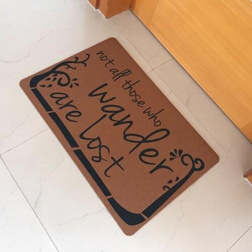 Custom Made Rubber Doormat Entrance Floor Mat Not All Those Who Wander Are Lost Funny Door Mat Indoor Outdoor Welcome Mat