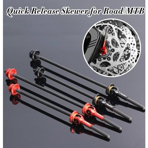 Titanium Bike Quick Release Skewer lever Set Bike Wheel Hub Skewer Ultralight Ti-Axis Carbon Fiber-Handle Quick Release Skewer