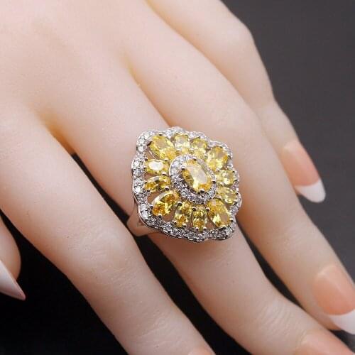 CHOOSE YOUR COLOR Birthstone Natural Stone Promise Wedding Rings Size 7 Free Shipping