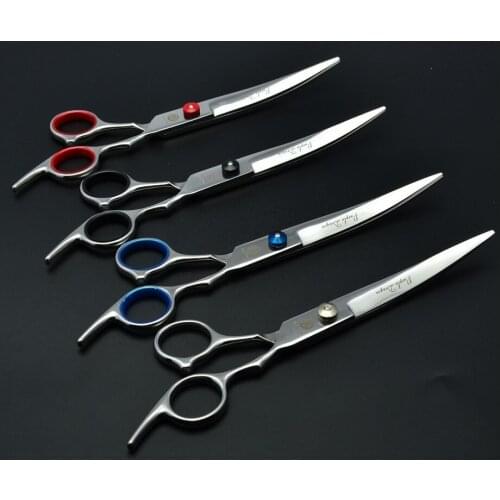 Y4211 6 Inch 7" Quality Professional Barber Hairdressing Scissors Curved Hair Cutting Shears