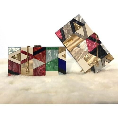 New Hot Sale Dinner Bag For Party Women Chain Handbags Multicolored Evening bags Wallet Lady One-shoulder Wedding clutch Purse