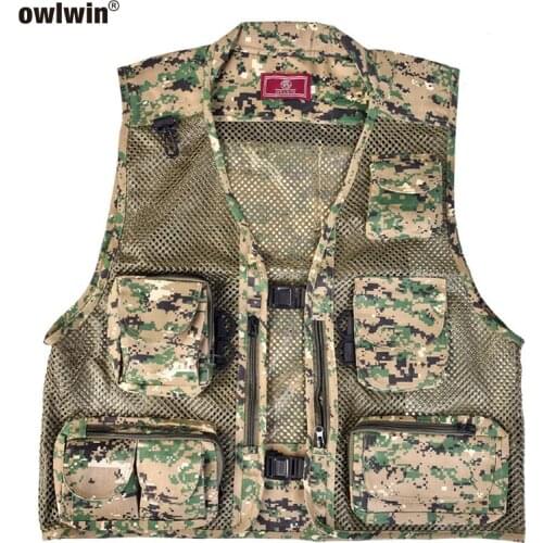 2019 Fishing Jacket Fishing Vest Multi Pocket Vest Fishing New Vest Outdoor Photography Outdoor Fishing Shoulder