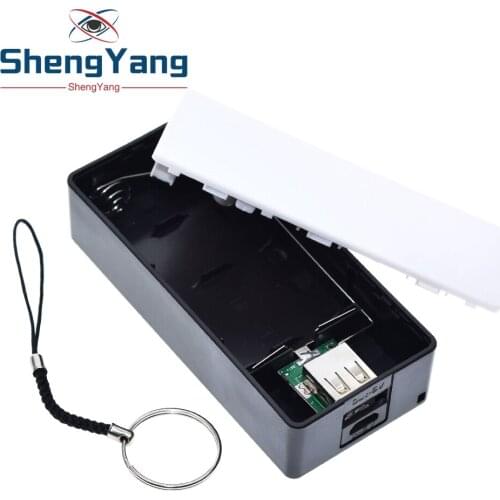 2X18650 USB Power Bank Case Kit 18650 Battery Charger DIY Box Shell Kit Black For Smart Phone MP3 Electronic Mobile Charging