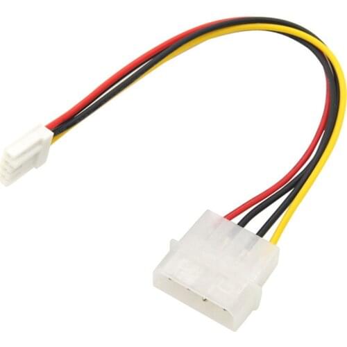 Adaptor 4 Pin Molex To 3.5 Floppy Drive FDD Internal Power Cable Adaptor 20cm Computer Accessories