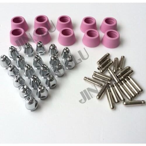 Free shipping AG-60(SG-55) Cutting Torch Consumables Electrode Tips Shield Cup 50PCS