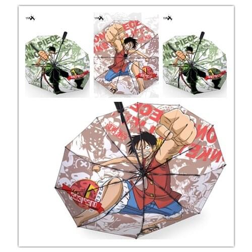 One Piece Nautical King Animation Luffy Solon Automatic Rain Umbrella Monkey D. Luffy Roronoa Zoro cool umbrella