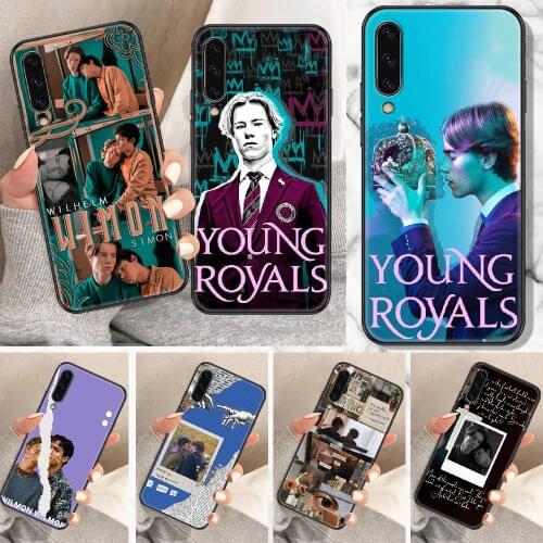 Young Royals Simon and Wilhelm Phone Case For Samsung Galaxy A 10 12 20E 21S 30 32 40 50 51 52 70 71 72 5 6 7 2016 2018 black