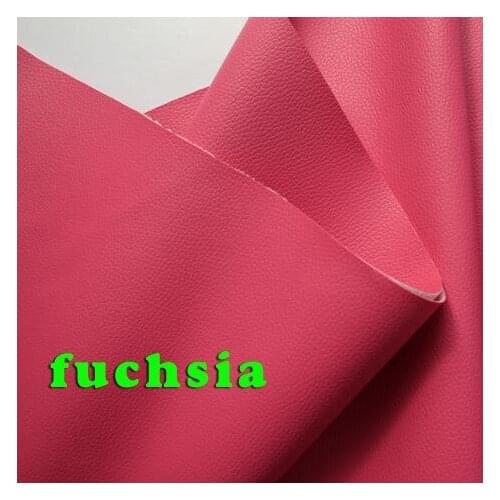 Fuchsia Small Lychee Pu Leather Faux Leather Fabric Pu Artificial leather Upholstery Leather Sold By The Yard Free Shipping