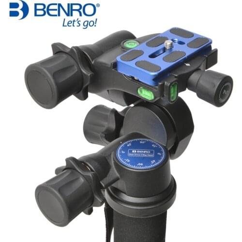 Benro GD3WH Head Gear Drive 3 Way Head Three-Dimensional Heads For Camera Tripod Max Loading 6kg Free Shipping