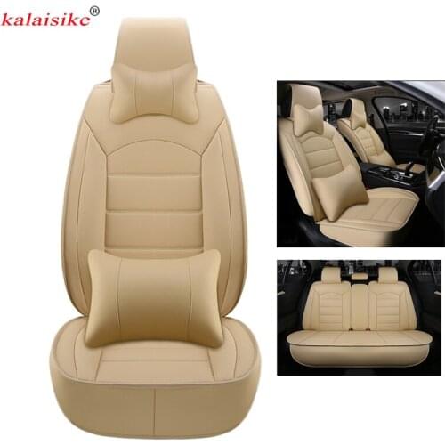 Kalaisike leather universal car seat cover for Suzuki all model swift grand vitara Kizashi S-CROSS VITARA sx4 Baleno car styling
