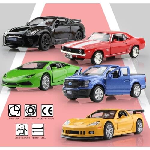 Simulation Exquisite Diecasts Toy Vehicles RMZ city Ford F150 Camaro Corvette Supersport 1:36 Alloy Car Model Children Gifts