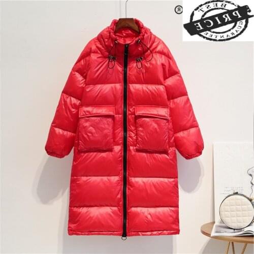 Fashion Winter Down Jacket Women Clothes 2021 Korean Brand Light Duck Down Coat Female Thick Warm Down Parka Hiver LW162a