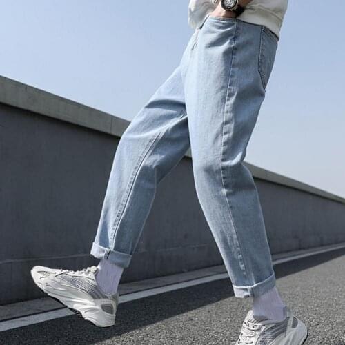 Men Jeans Male Trousers Simple Design High Quality Cozy All-match Students Daily Casual Korean Fashion Ulzzang Plus Size 3XL