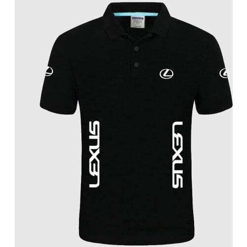 New Unisex shirts Summer High quality brand Lexus logo polo short sleeve shirt Fashion casual Solid Polo Shirt H