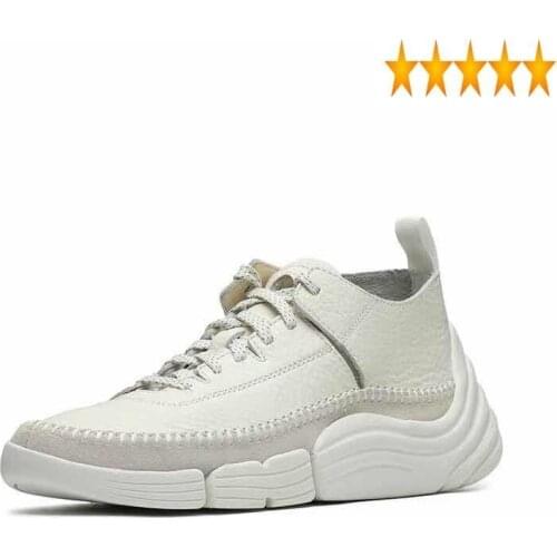 Genuine Leather Casual Brand Mens Designer Patchwork Lace Up Black White Sneakers Male Platform Basketball Active Shoes