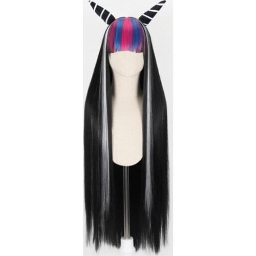 Anime Dangan Ronpa Mioda Ibuki Long Wig Cosplay Costume Danganronpa Heat Resistant Synthetic Hair Women Cosplay Wigs