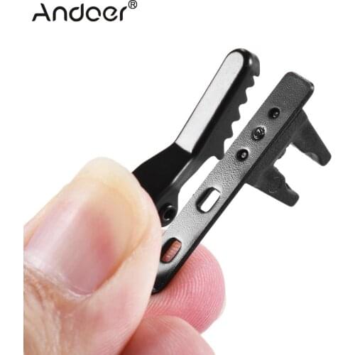 Andoer EY-J06A 5pcs 5mm Wired Lapel Mic Microphone Tie Clip
