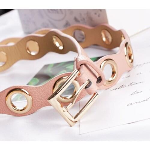 2020 new womens belt, European and American fashion, eye-catching gourd shaped belt, student youth decorative trouser belt