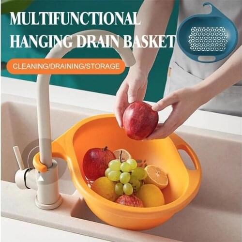 Sink Strainers Basket Multifunction Sink Side Storage Drainer Rack Sink Drain Shelf For Kitchen Hot Kitchen Storage Racks Hold