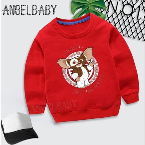 Boys Girls Sweatshirt Kids Gremlins Gizmo Cartoon Cartoon Hoodies Children Autumn Tops Baby Cotton Clothes,KYT5170