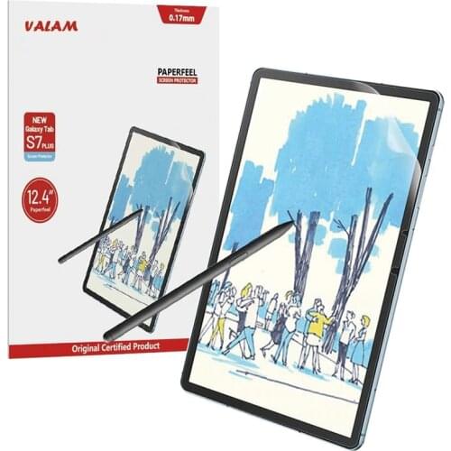 Paper Like Screen Protector For Samsung Tab S7 Plus Matte PET Anti-Glare Painting Film For Sasmsung Tab S7 S7+ Screen Protector