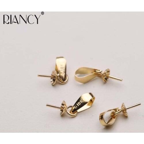 1pcs Yellow simple shape G18k gold Pendant Jewelry Accessories high quality pendant charm