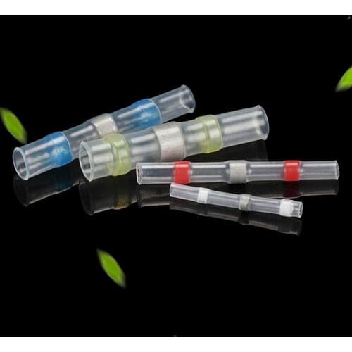 1000PCS 300/500PC Solder Seal Wire Connectors Heat Shrink Solder Butt Connectors Solder Connector red copper Pb free terminator