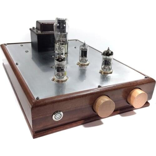 12AX7 12AU7 tube amplifier, Hetian Mao circuit tube preamp, front 6N11 6DJ8 ECC88X4 bile rectifier, 3 inputs