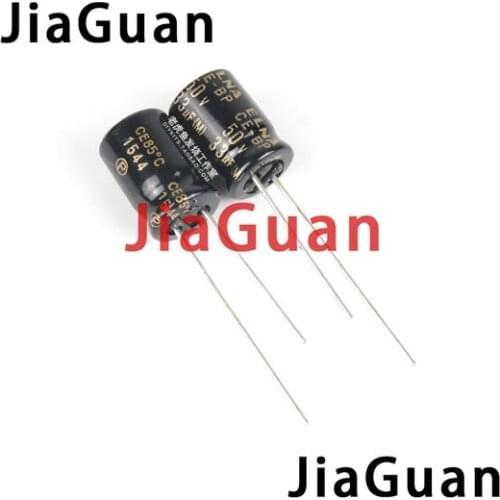 20PCS ELNA RBD 50V33UF 8X11.5MM black Non-polar 50v 33uf audio electrolytic capacitor CE-BP 33uF/50V BP 33UF 50V